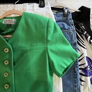 Petite Woman Lot Sz 2P Dress Pants Blazer Jeans A Line Dress Business Casual Mix